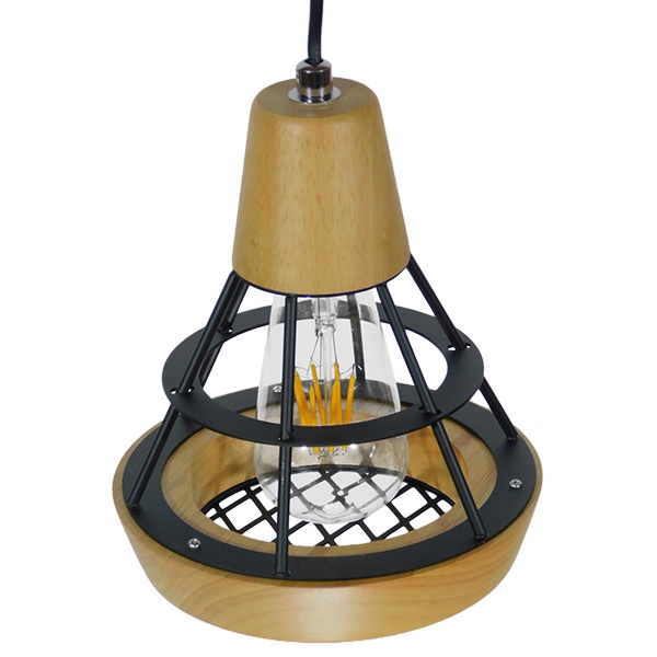 LEDTM® AKRON 10001133 Μοντέρνο Κρεμαστό Φωτιστικό Οροφής με Ντουί 1 x E27 AC 220-240V IP20 - Μπεζ & Μαύρο - Μ19 x Π19 x Υ22cm - Image 9