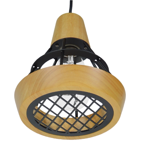 LEDTM® AKRON 10001133 Μοντέρνο Κρεμαστό Φωτιστικό Οροφής με Ντουί 1 x E27 AC 220-240V IP20 - Μπεζ & Μαύρο - Μ19 x Π19 x Υ22cm - Image 10