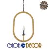 LEDTM® LINDELL 10001142 Vintage Κρεμαστό Φωτιστικό Οροφής με Ντουί 1 x E14 AC 220-240V IP20 - Μαύρο & Μπεζ - Μ35 x Π10 x Υ53cm - Image 3