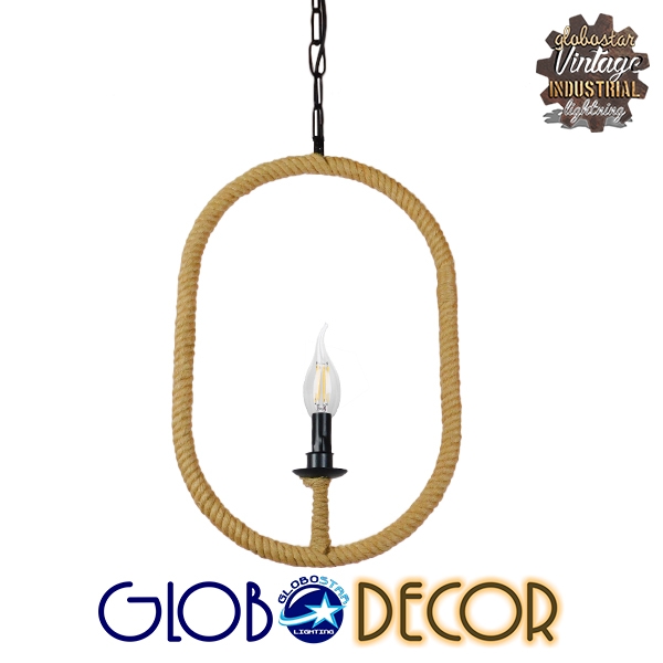 LEDTM® LINDELL 10001142 Vintage Κρεμαστό Φωτιστικό Οροφής με Ντουί 1 x E14 AC 220-240V IP20 - Μαύρο & Μπεζ - Μ35 x Π10 x Υ53cm - Image 3