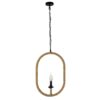 LEDTM® LINDELL 10001142 Vintage Κρεμαστό Φωτιστικό Οροφής με Ντουί 1 x E14 AC 220-240V IP20 - Μαύρο & Μπεζ - Μ35 x Π10 x Υ53cm - Image 4