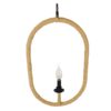 LEDTM® LINDELL 10001142 Vintage Κρεμαστό Φωτιστικό Οροφής με Ντουί 1 x E14 AC 220-240V IP20 - Μαύρο & Μπεζ - Μ35 x Π10 x Υ53cm - Image 5