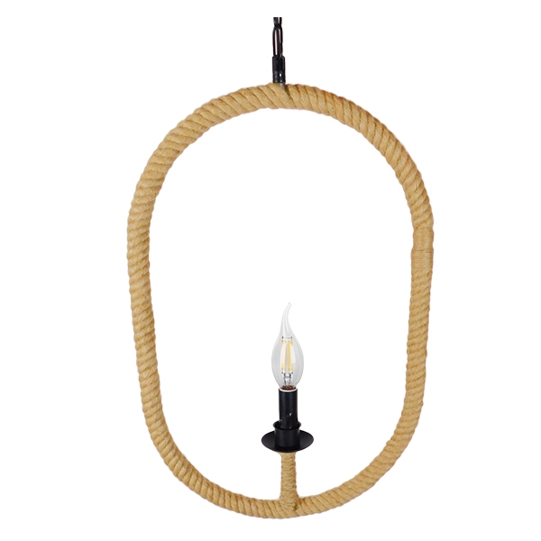 LEDTM® LINDELL 10001142 Vintage Κρεμαστό Φωτιστικό Οροφής με Ντουί 1 x E14 AC 220-240V IP20 - Μαύρο & Μπεζ - Μ35 x Π10 x Υ53cm - Image 5
