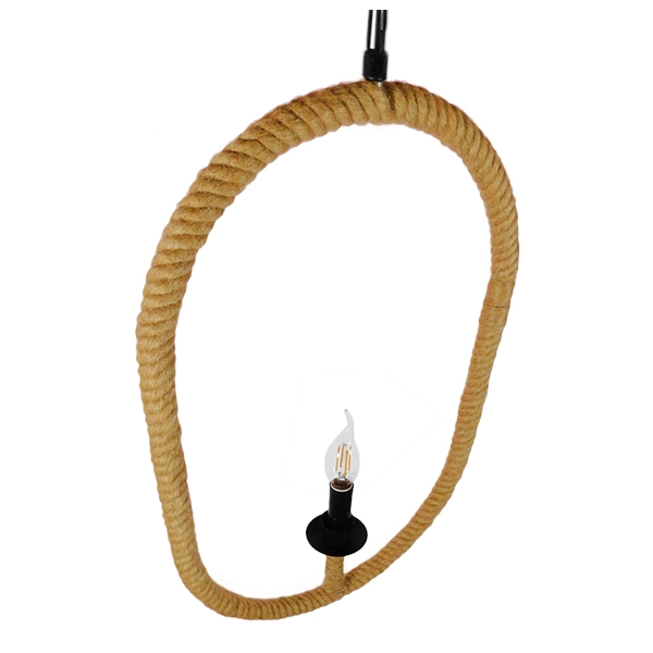 LEDTM® LINDELL 10001142 Vintage Κρεμαστό Φωτιστικό Οροφής με Ντουί 1 x E14 AC 220-240V IP20 - Μαύρο & Μπεζ - Μ35 x Π10 x Υ53cm - Image 8