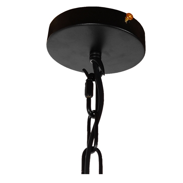LEDTM® LINDELL 10001142 Vintage Κρεμαστό Φωτιστικό Οροφής με Ντουί 1 x E14 AC 220-240V IP20 - Μαύρο & Μπεζ - Μ35 x Π10 x Υ53cm - Image 9