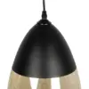 LEDTM® OLIVER 10001231 Vintage Κρεμαστό Φωτιστικό Οροφής με Ντουί 1 x E27 AC 220-240V IP20 - Μαύρο & Μελί - Μ20 x Π20 x Υ21cm - Image 8