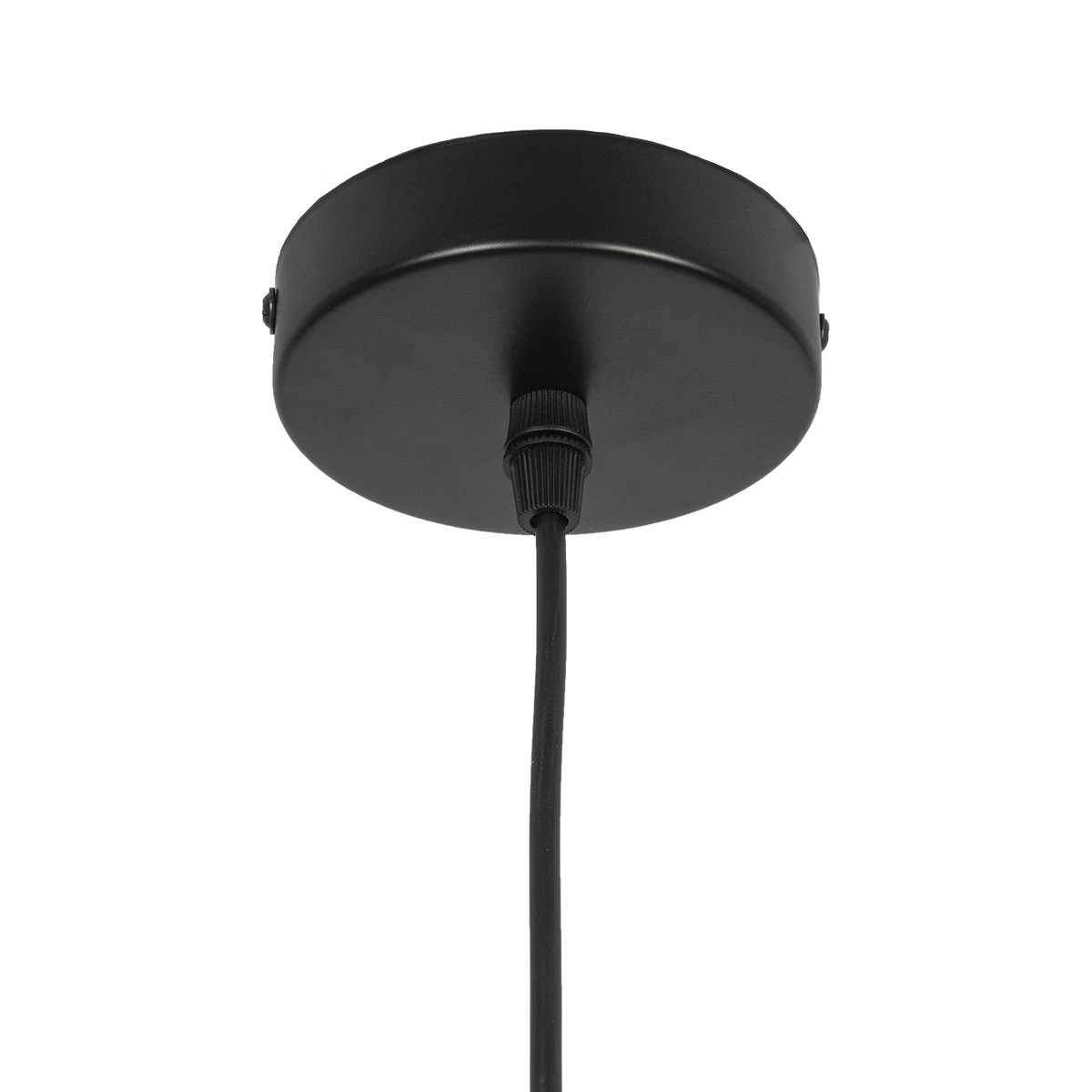 LEDTM® OLIVER 10001231 Vintage Κρεμαστό Φωτιστικό Οροφής με Ντουί 1 x E27 AC 220-240V IP20 - Μαύρο & Μελί - Μ20 x Π20 x Υ21cm - Image 10