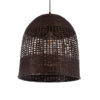 LEDTM® BORA-BORA 01736 Boho Κρεμαστό Φωτιστικό Οροφής με Ντουί 1 x E27 AC 220-240V IP20 - Καφέ - Μ42 x Π42 x Y44cm - Image 2