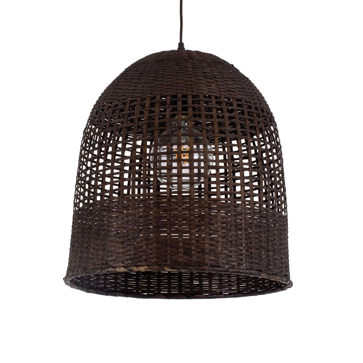 LEDTM® BORA-BORA 01736 Boho Κρεμαστό Φωτιστικό Οροφής με Ντουί 1 x E27 AC 220-240V IP20 - Καφέ - Μ42 x Π42 x Y44cm - Image 2