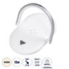 LEDTM® ECLIPSE 76559 Επιτραπέζιο Φωτιστικό Πορτατίφ LED 15W 1200lm 180° AC 220-240V IP20 Φυσικό Λευκό 4500K Dimmable Λευκό Πλαστικό - Μ17 x Π13 x Υ10cm - 2 Xρόνια Εγγύηση - Image 2