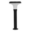 LEDTM® VEGGIE 12115 Φωτιστικό Κολωνάκι Κήπου LED 10W 500lm 120° με Ενσωματωμένο Φωτοβολταϊκό Panel 6V 2W & Επαναφορτιζόμενη Μπαταρία Li-ion 3.2V 6000mAh με Αισθητήρα Κίνησης-Ημέρας-Νύχτας Αδιάβροχο IP65 Ψυχρό Λευκό 6000K - Μαύρο - Μ26.5 x Π26.5 x Υ60cm - 2 Χρόνια Εγγύηση - Image 2