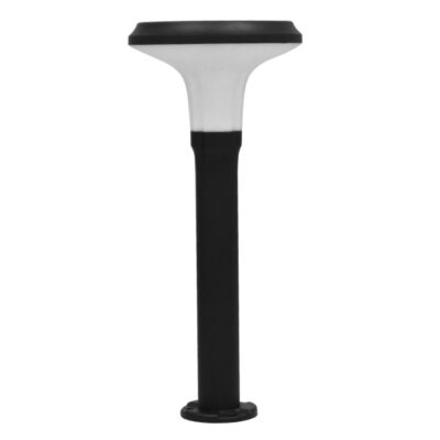Alternative view of LEDTM® VEGGIE 12115 Φωτιστικό Κολωνάκι Κήπου LED 10W 500lm 120° με Ενσωματωμένο Φωτοβολταϊκό Panel 6V 2W & Επαναφορτιζόμενη Μπαταρία Li-ion 3.2V 6000mAh με Αισθητήρα Κίνησης-Ημέρας-Νύχτας Αδιάβροχο IP65 Ψυχρό Λευκό 6000K - Μαύρο - Μ26.5 x Π26.5 x Υ60cm - 2 Χρόνια Εγγύηση