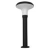 LEDTM® VEGGIE 12115 Φωτιστικό Κολωνάκι Κήπου LED 10W 500lm 120° με Ενσωματωμένο Φωτοβολταϊκό Panel 6V 2W & Επαναφορτιζόμενη Μπαταρία Li-ion 3.2V 6000mAh με Αισθητήρα Κίνησης-Ημέρας-Νύχτας Αδιάβροχο IP65 Ψυχρό Λευκό 6000K - Μαύρο - Μ26.5 x Π26.5 x Υ60cm - 2 Χρόνια Εγγύηση - Image 4