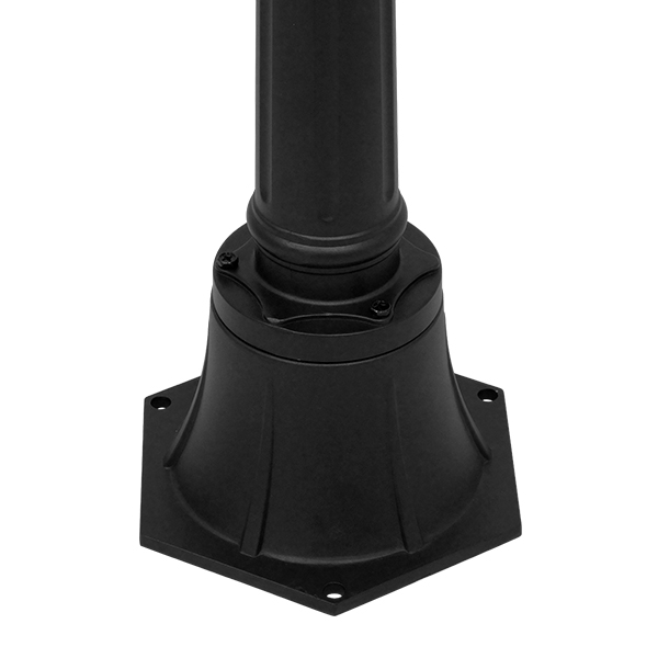 LEDTM® DIRAHIO 12148 Φωτιστικό Κολωνάκι Κήπου με Ντουί 1 x E27 120° AC 220-240V Αδιάβροχο IP65 - Γκρι Ανθρακί - Μ32 x Π32 x Υ109cm - Image 5