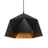 LEDTM® HEXAGON 01195 Μοντέρνο Κρεμαστό Φωτιστικό Οροφής με Ντουί 1 x E27 AC 220-240V IP20 - Μαύρο & Χρυσό - Μ46 x Π46 x Υ25cm