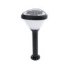 LEDTM® SOLARMIS 90521 Φωτιστικό Κολωνάκι Κήπου LED 10W 180lm 120° με Ενσωματωμένο Φωτοβολταϊκό Panel 6V 5W & Επαναφορτιζόμενη Μπαταρία Li-ion 3.2V 6000mAh με Αισθητήρα Ημέρας-Νύχτας Αδιάβροχο IP65 Ψυχρό Λευκό 6000K - Μαύρο - Μ26 x Π26 x Υ60cm - 2 Χρόνια Εγγύηση - Image 2