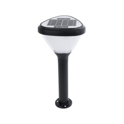 Alternative view of LEDTM® SOLARMIS 90521 Φωτιστικό Κολωνάκι Κήπου LED 10W 180lm 120° με Ενσωματωμένο Φωτοβολταϊκό Panel 6V 5W & Επαναφορτιζόμενη Μπαταρία Li-ion 3.2V 6000mAh με Αισθητήρα Ημέρας-Νύχτας Αδιάβροχο IP65 Ψυχρό Λευκό 6000K - Μαύρο - Μ26 x Π26 x Υ60cm - 2 Χρόνια Εγγύηση
