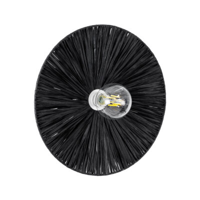 Alternative view of LEDTM® COLOMBO 02279 Boho Φωτιστικό Τοίχου - Απλίκα με Ντουί 1 x E27 AC 220-240V IP20 - Μαύρο - Μ40 x Π40 x Υ9cm