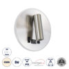 LEDTM® LADY-R 60941 Μοντέρνο Φωτιστικό Τοίχου - Απλίκα Ξενοδοχείου Reading Light με Φορτιστή USB 3A LED 6W 600lm 36° & 360° AC 220-240V IP20 Φυσικό Λευκό 4500K - Bridgelux COB Chip & TÜV SÜD Driver - Νίκελ Βούρτσας - Μ15 x Π15 x Υ17cm - 3 Χρόνια Εγγύηση - Image 2