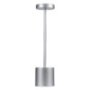 LEDTM® JOJO 76521 Επαναφορτιζόμενο Επιτραπέζιο Φωτιστικό Πορτατίφ LED 1.5W 105lm 120° DC 5V IP44 CCT Ultra Θερμό 1500K - Φυσικό Λευκό 4500K - Ψυχρό Λευκό 6000K Dimmable Ασημί Αλουμίνιο - Μ8 x Π8 x Υ34cm - 2 Χρόνια Εγγύηση - Image 2
