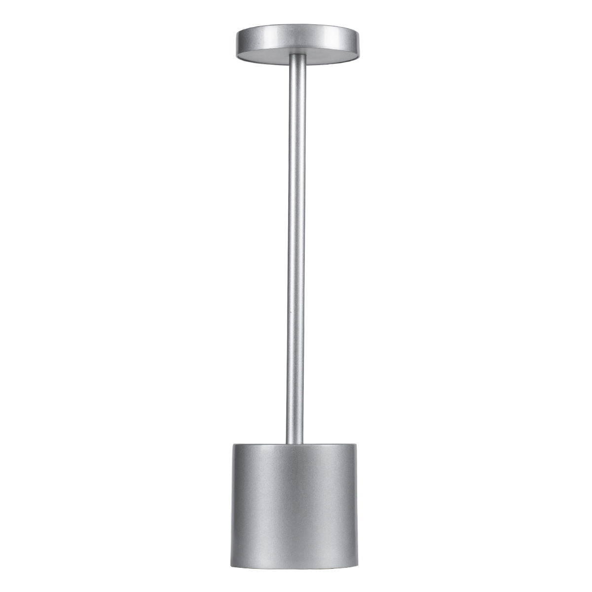LEDTM® JOJO 76521 Επαναφορτιζόμενο Επιτραπέζιο Φωτιστικό Πορτατίφ LED 1.5W 105lm 120° DC 5V IP44 CCT Ultra Θερμό 1500K - Φυσικό Λευκό 4500K - Ψυχρό Λευκό 6000K Dimmable Ασημί Αλουμίνιο - Μ8 x Π8 x Υ34cm - 2 Χρόνια Εγγύηση - Image 2