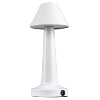 Alternative view of LEDTM® MOLLY 76514 Επαναφορτιζόμενο Επιτραπέζιο Φωτιστικό Πορτατίφ LED 1.5W 105lm 120° DC 5V IP44 Θερμό Λευκό 2700K Dimmable Λευκό Αλουμίνιο - Μ10 x Π10 x Υ23cm - 2 Xρόνια Εγγύηση