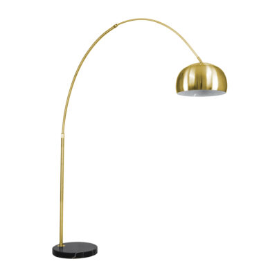 Alternative view of LEDTM® PRAGUE 00992 Μοντέρνο Επιδαπέδιο Φωτιστικό με Ντουί 1 x E27 AC 220-240V IP20 - Χρυσό Βούρτσας - Μ210 x Π45 x Υ220cm