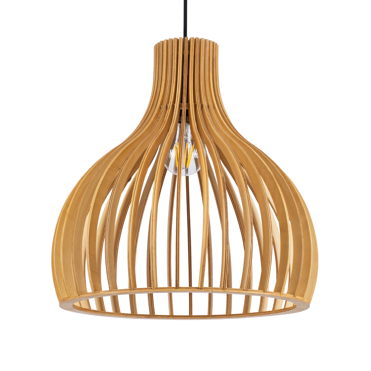 LEDTM® SCANDINAVIA 01697 Boho Κρεμαστό Φωτιστικό Οροφής με Ντουί 1 x E27 AC 220-240V IP20 - Μπεζ - Μ35 x Π35 x Υ35cm - Image 2