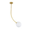 LEDTM® DRIZZLE 00921 Μοντέρνο Φωτιστικό Οροφής με Ντουί 1 x E27 AC 220-240V IP20 - Λευκό & Χρυσό - Μ15 x Π15 x Υ100cm - Image 2