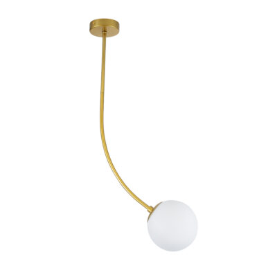 Alternative view of LEDTM® DRIZZLE 00921 Μοντέρνο Φωτιστικό Οροφής με Ντουί 1 x E27 AC 220-240V IP20 - Λευκό & Χρυσό - Μ15 x Π15 x Υ100cm