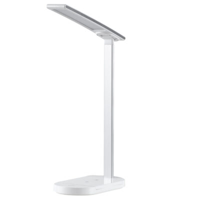 Alternative view of LEDTM® ONO 76531 Μοντέρνο Επιτραπέζιο Φωτιστικό Γραφείου με Ασύρματη Φόρτιση 10W 2A LED 5W 500lm 180° DC 5V με USB IP20 Ρυθμιζόμενο Λευκό CCT με Αφή 2700K/4500K/6000K Dimmable - Sanan SMD Chip - Λευκό - Μ25 x Π10.5 x Υ35.5cm - 2 Χρόνια Εγγύηση