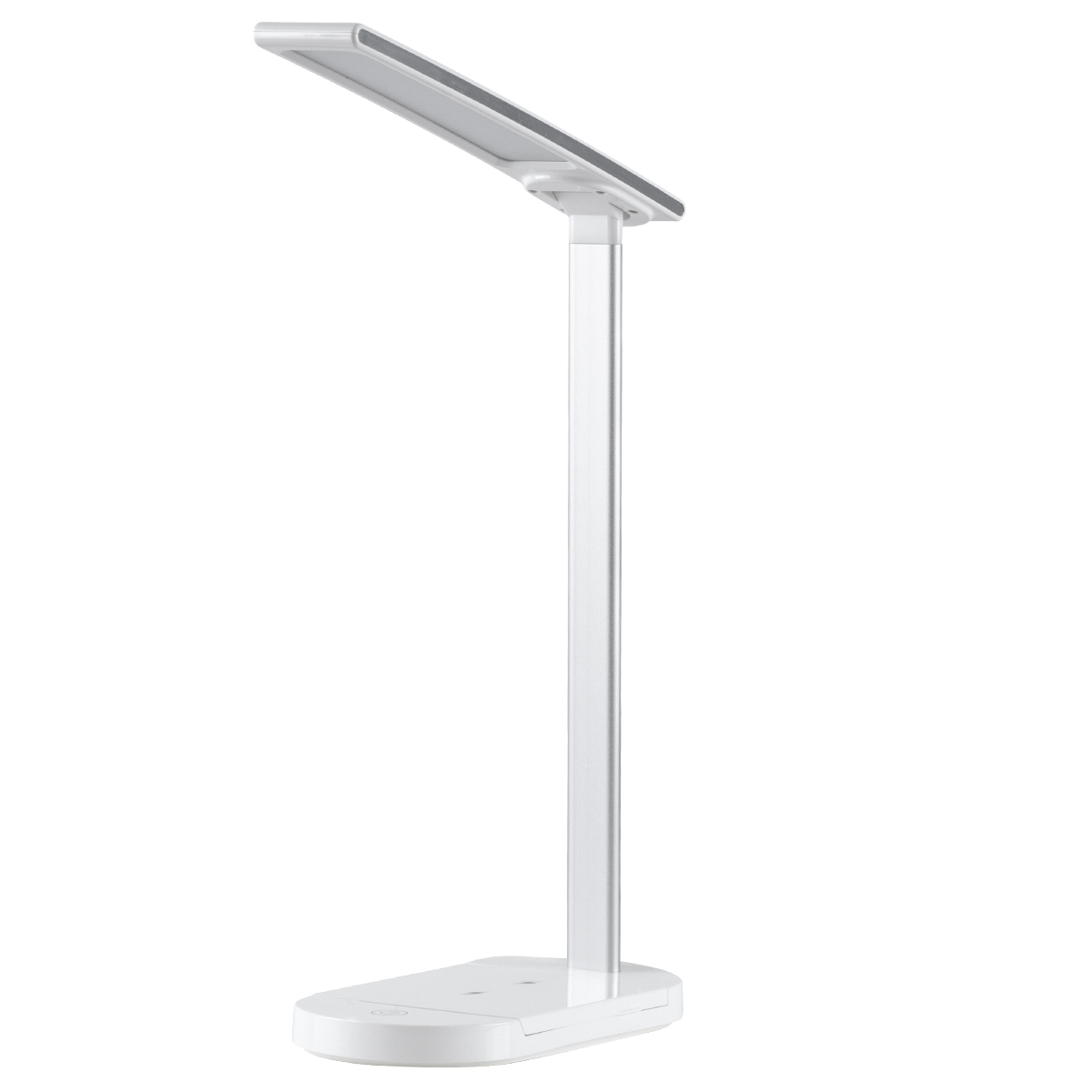LEDTM® ONO 76531 Μοντέρνο Επιτραπέζιο Φωτιστικό Γραφείου με Ασύρματη Φόρτιση 10W 2A LED 5W 500lm 180° DC 5V με USB IP20 Ρυθμιζόμενο Λευκό CCT με Αφή 2700K/4500K/6000K Dimmable - Sanan SMD Chip - Λευκό - Μ25 x Π10.5 x Υ35.5cm - 2 Χρόνια Εγγύηση - Image 2