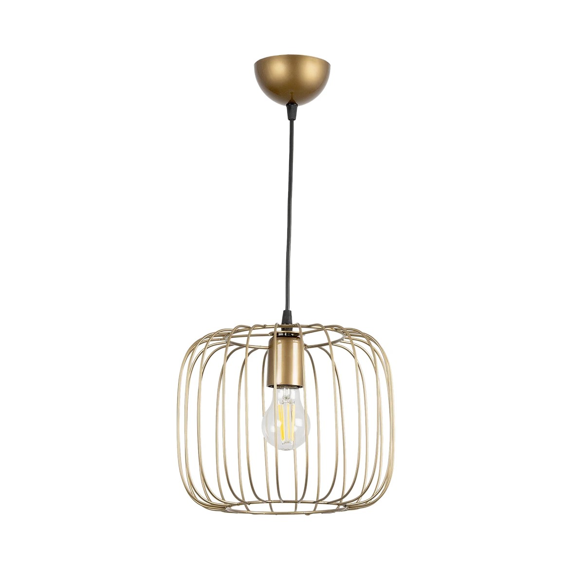 LEDTM® LUCANA 201-0074 Vintage Κρεμαστό Φωτιστικό Οροφής με Ντουί 1 x E27 AC 220-240V IP20 - Χρυσό - Μ29 x Π29 x Υ23cm - Image 3