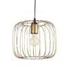 LEDTM® LUCANA 201-0074 Vintage Κρεμαστό Φωτιστικό Οροφής με Ντουί 1 x E27 AC 220-240V IP20 - Χρυσό - Μ29 x Π29 x Υ23cm - Image 4