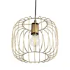 LEDTM® LUCANA 201-0074 Vintage Κρεμαστό Φωτιστικό Οροφής με Ντουί 1 x E27 AC 220-240V IP20 - Χρυσό - Μ29 x Π29 x Υ23cm - Image 5