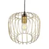 LEDTM® LUCANA 201-0074 Vintage Κρεμαστό Φωτιστικό Οροφής με Ντουί 1 x E27 AC 220-240V IP20 - Χρυσό - Μ29 x Π29 x Υ23cm - Image 6
