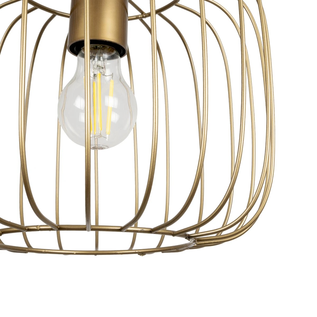 LEDTM® LUCANA 201-0074 Vintage Κρεμαστό Φωτιστικό Οροφής με Ντουί 1 x E27 AC 220-240V IP20 - Χρυσό - Μ29 x Π29 x Υ23cm - Image 7