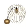 LEDTM® LUCANA 201-0074 Vintage Κρεμαστό Φωτιστικό Οροφής με Ντουί 1 x E27 AC 220-240V IP20 - Χρυσό - Μ29 x Π29 x Υ23cm - Image 10