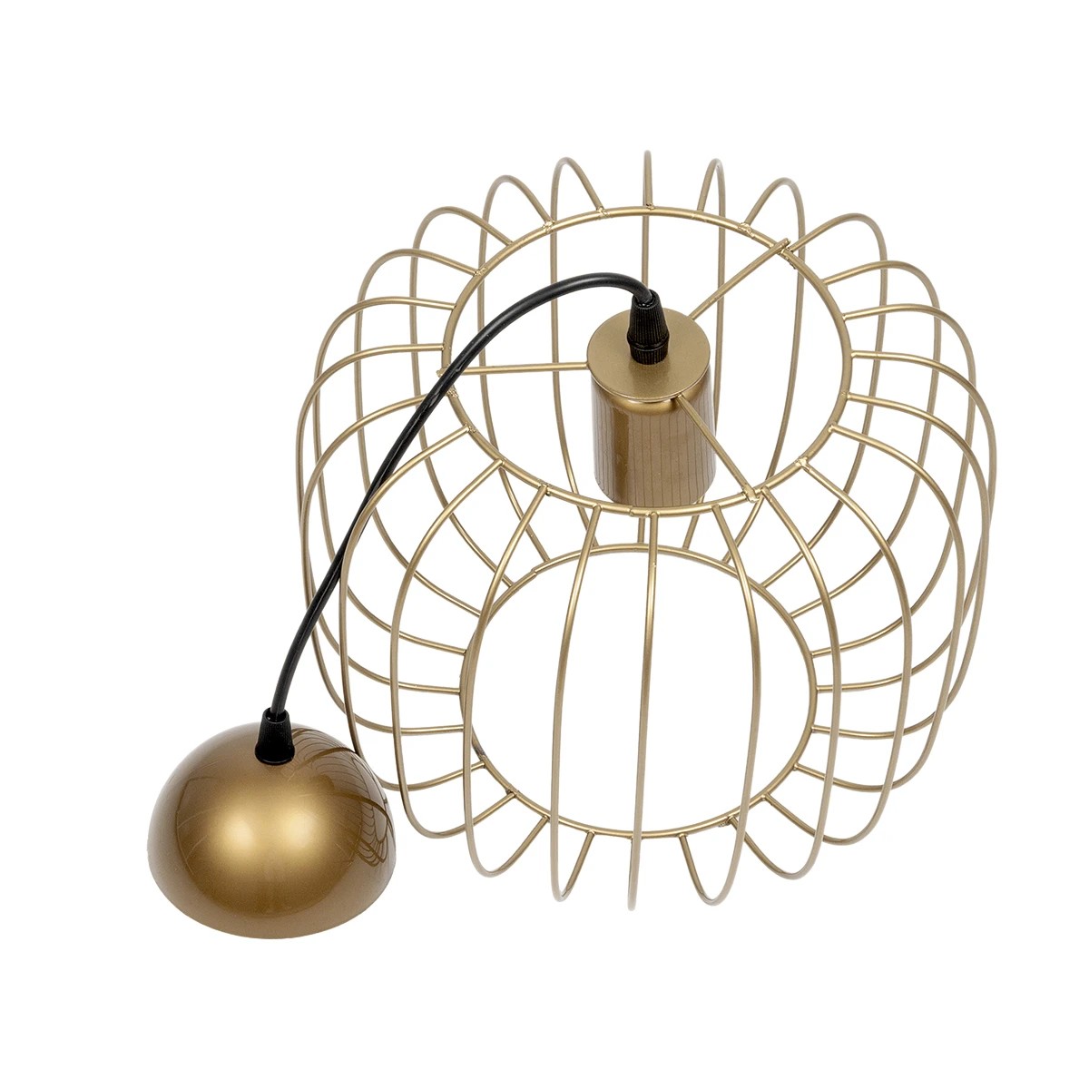 LEDTM® LUCANA 201-0074 Vintage Κρεμαστό Φωτιστικό Οροφής με Ντουί 1 x E27 AC 220-240V IP20 - Χρυσό - Μ29 x Π29 x Υ23cm - Image 10