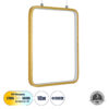 LEDTM® NEROBA 61305 Μοντέρνο Κρεμαστό Φωτιστικό Οροφής LED 18W 1980lm 360° AC 220-240V IP20 Ρυθμιζόμενο Λευκό CCT με On/Off 2700K/4500K/6000K - Lumileds SMD Chip - Χρυσό Βούρτσας - Μ29 x Π2 x Υ36cm - 3 Χρόνια Εγγύηση - Image 2
