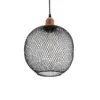LEDTM® WIRE 203-0004 Μοντέρνο Κρεμαστό Φωτιστικό Οροφής με Ντουί 1 x E27 AC 220-240V IP20 - Μαύρο & Χάλκινο - Μ25 x Π25 x Υ30cm - Image 2
