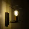 LEDTM® CYRA 203-0012 Μοντέρνο Φωτιστικό Τοίχου - Απλίκα με Ντουί 1 x E27 AC 220-240V IP20 - Μαύρο & Χρυσό - Μ14 x Π21 x Υ22cm - Image 3