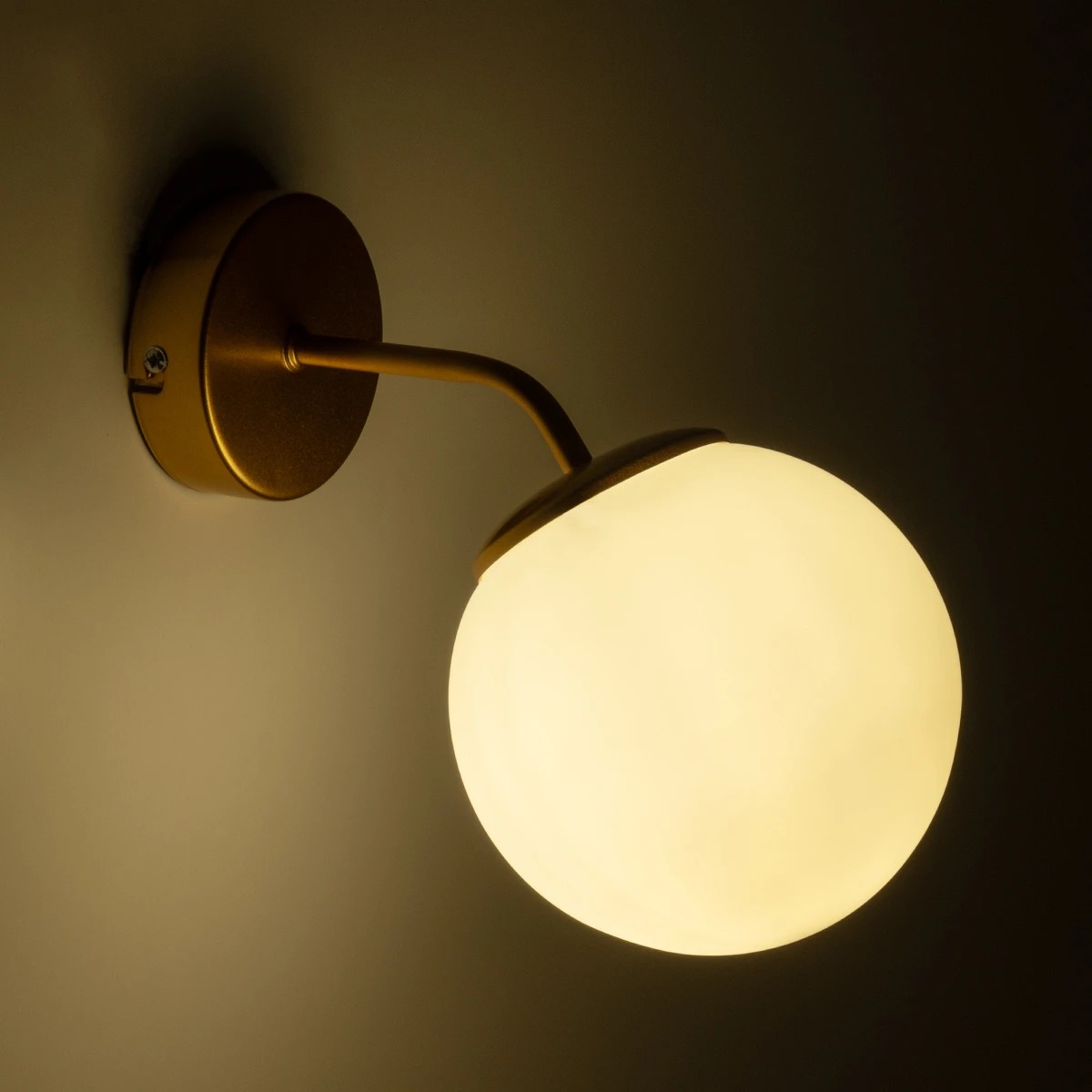 LEDTM® DALPH 203-0033 Vintage Φωτιστικό Τοίχου - Απλίκα με Ντουί 1 x E27 AC 220-240V IP20 - Χρυσό & Λευκό - M15 x Π25 x Υ22cm - Image 3