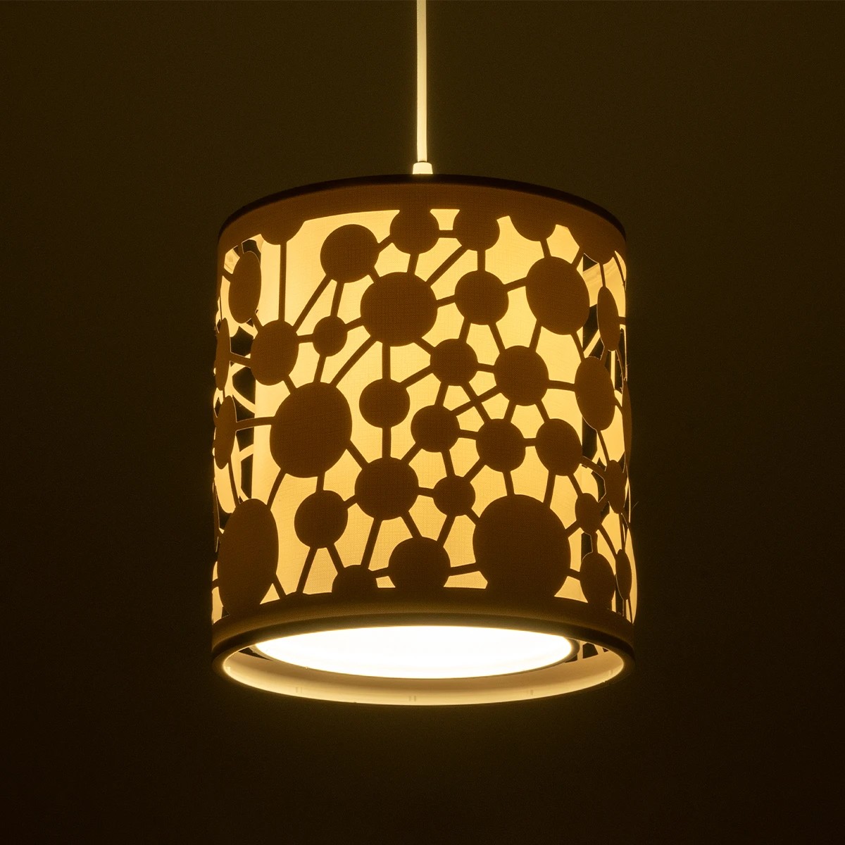 LEDTM® PETAL 203-0065 Μοντέρνο Κρεμαστό Φωτιστικό Οροφής με Ντουί 1 x E27 AC 220-240V IP20 - Λευκό - Μ23 x Π23 x Υ30cm - Image 3