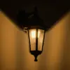 LEDTM® VITRO 203-0191 Vintage Φωτιστικό Τοίχου - Απλίκα με Ντουί 1 x E27 AC 220-240V IP44 - Μαύρο - Μ17 x Π20 x Υ36cm - Image 3