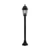 LEDTM® VITRO 203-0192 Vintage Επιδαπέδιο Φωτιστικό Κολωνάκι Κήπου Μονόφωτο 1 x E27 IP44 Μαύρο & Διάφανο Πλαστικό - Μ17 x Π17 x Υ100cm - Image 4