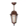 LEDTM® VITRO 203-0194 Vintage Φωτιστικό Οροφής με Ντουί 1 x E27 AC 220-240V IP44 - Χάλκινο - Μ17 x Π17 x Υ28cm - Image 4