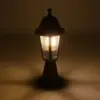 LEDTM® VITRO 203-0195 Vintage Επιδαπέδιο Φωτιστικό Φαναράκι Μονόφωτο 1 x E27 IP44 Χάλκινο & Διάφανο Πλαστικό - Μ17 x Π17 x Υ40cm - Image 3