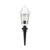 LEDTM® VITRO 203-0203 Vintage Καρφωτό Φωτιστικό Φαναράκι Μονόφωτο 1 x E27 IP44 Λευκό & Διάφανο Πλαστικό - Μ17 x Π17 x Υ55cm - Image 4