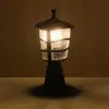 LEDTM® ZARDIN 203-0205 Vintage Επιδαπέδιο Φωτιστικό Φαναράκι Μονόφωτο 1 x E27 IP44 Μαύρο & Διάφανο Πλαστικό - Μ17 x Π17 x Υ35cm - Image 3